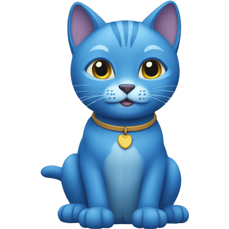 blue cat emoji