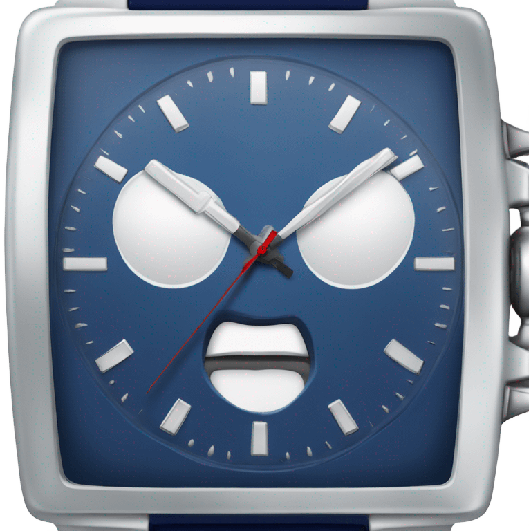 dark blue 
realistic wrist watch emoji