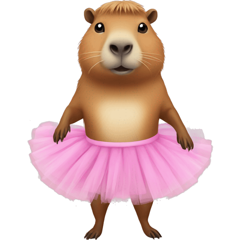 Capybara wearing a tutu  emoji