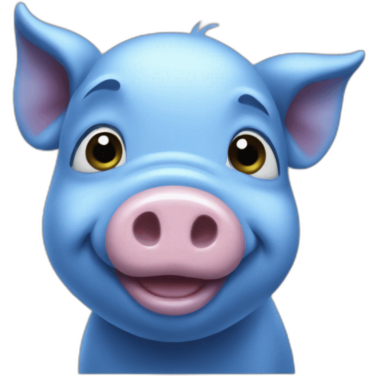 blue pig emoji