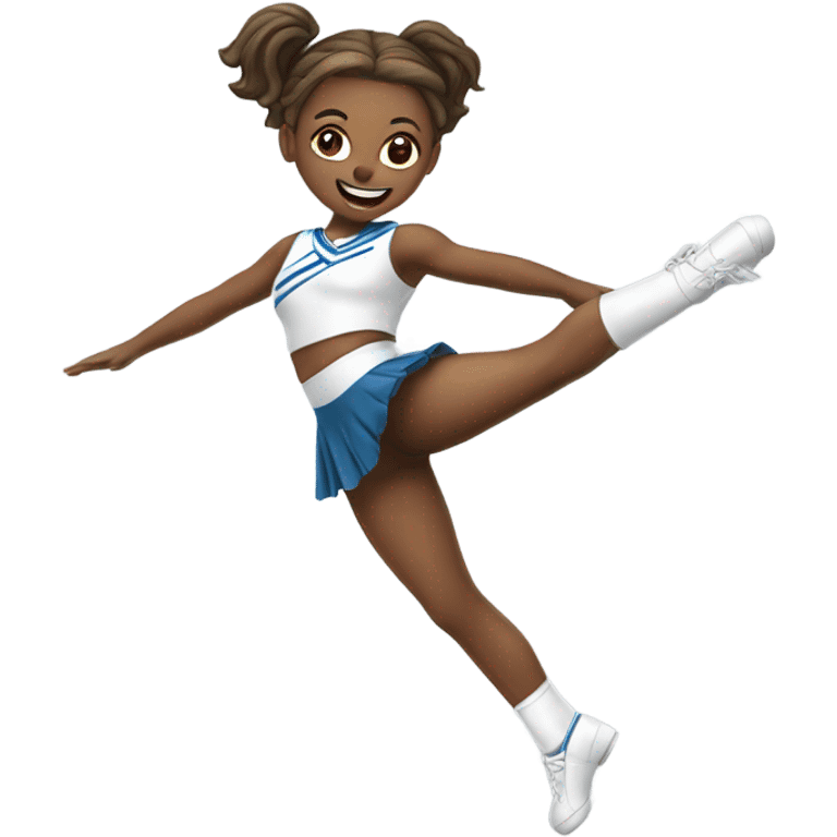 White-Jumping-Splits-Cheerleader-pigtails  emoji