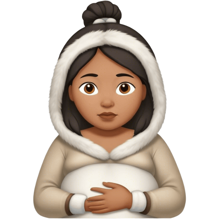 pregnant Inuit woman emoji