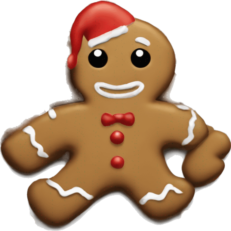 Christmas gingerbread emoji