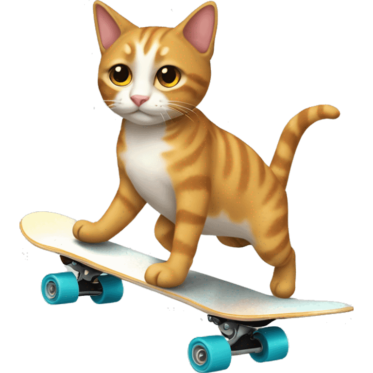 Gato andando en skate emoji