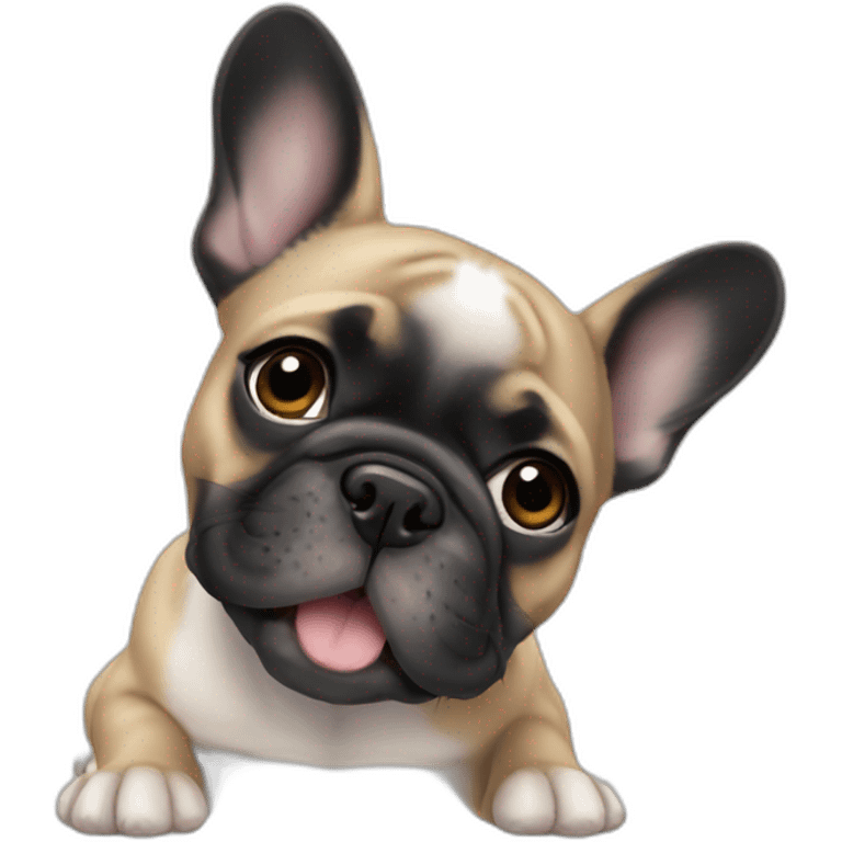 puppy french bulldog emoji