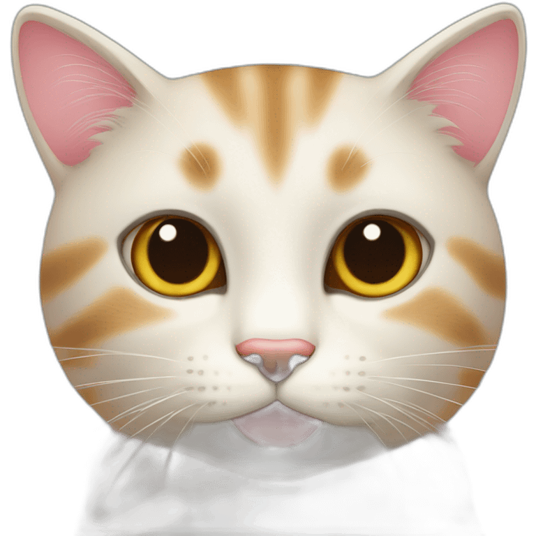 Cute cat in love emoji