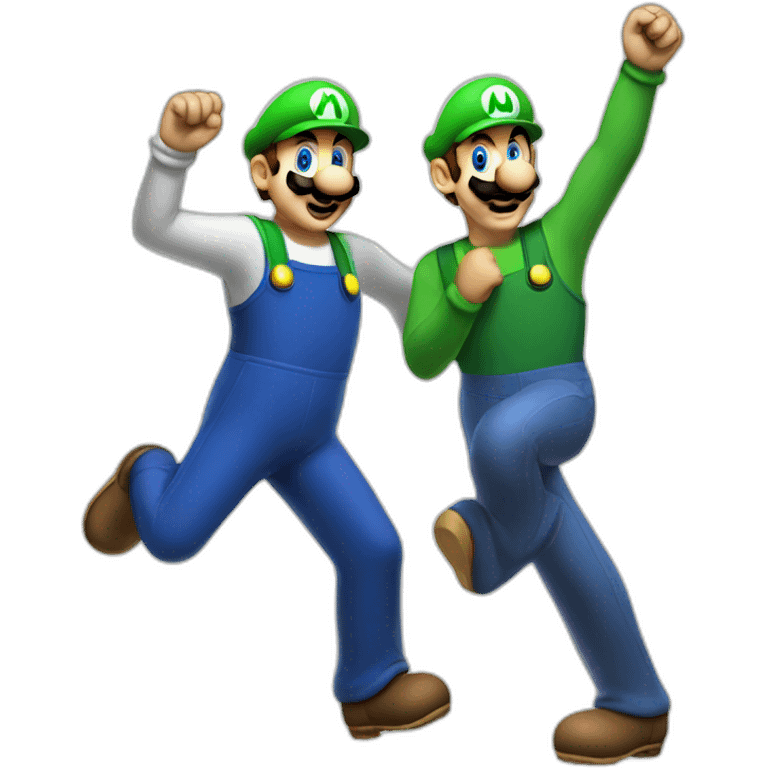 mario and luigi dance emoji