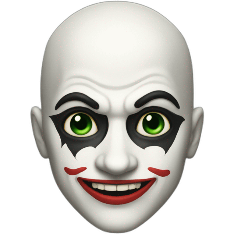 black bald joker emoji