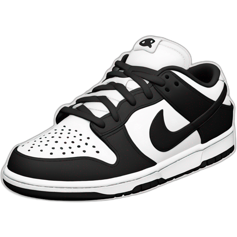 Dunk low reverse panda emoji