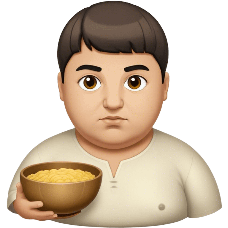 Fat Armenian oligarch with bowl haircut emoji