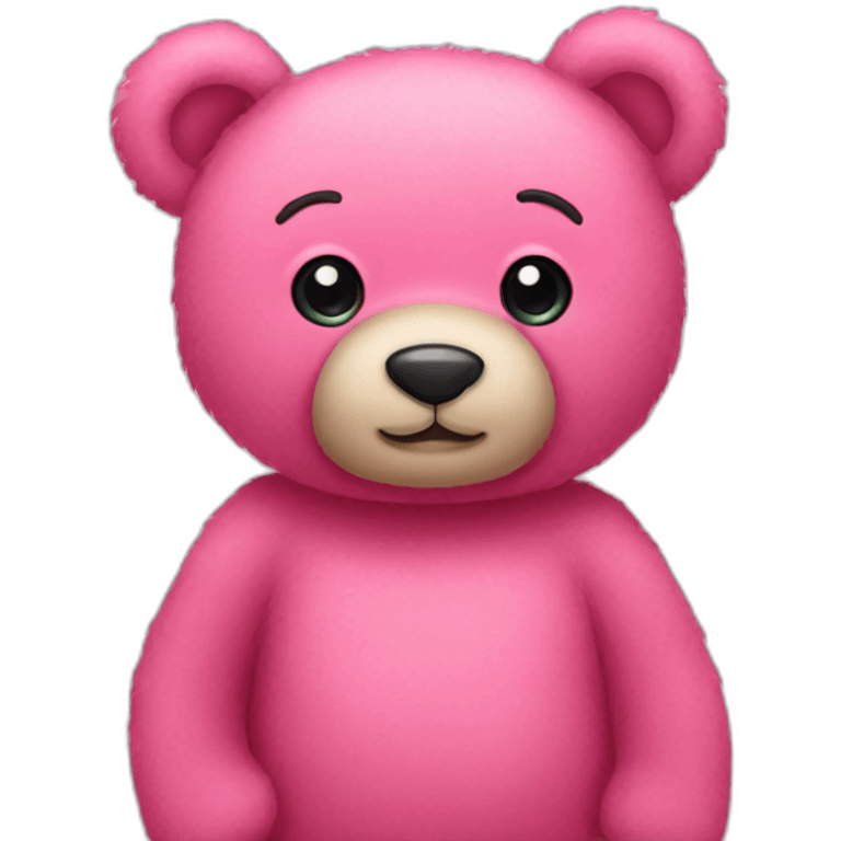 Pink Teddy bear emoji