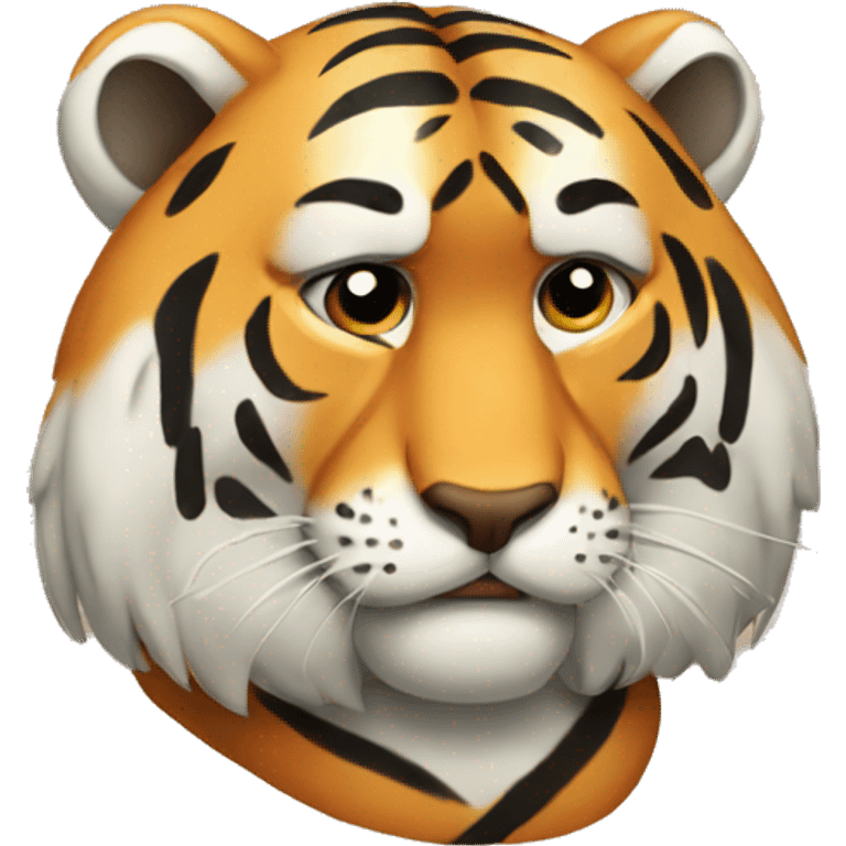 sad tiger emoji