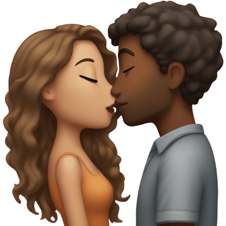 bf and gf kissing emoji