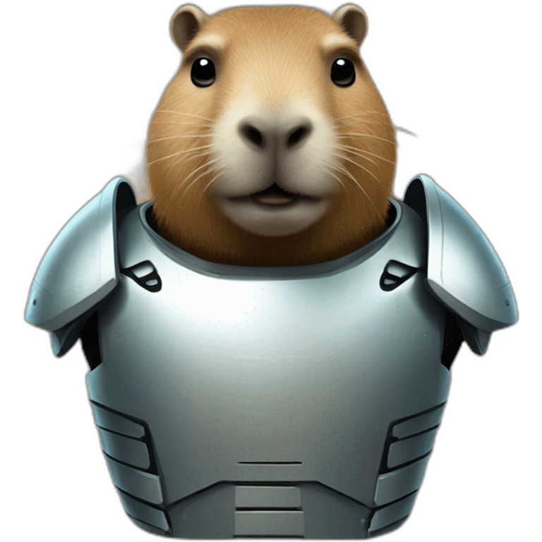 capybara en armure de robot emoji