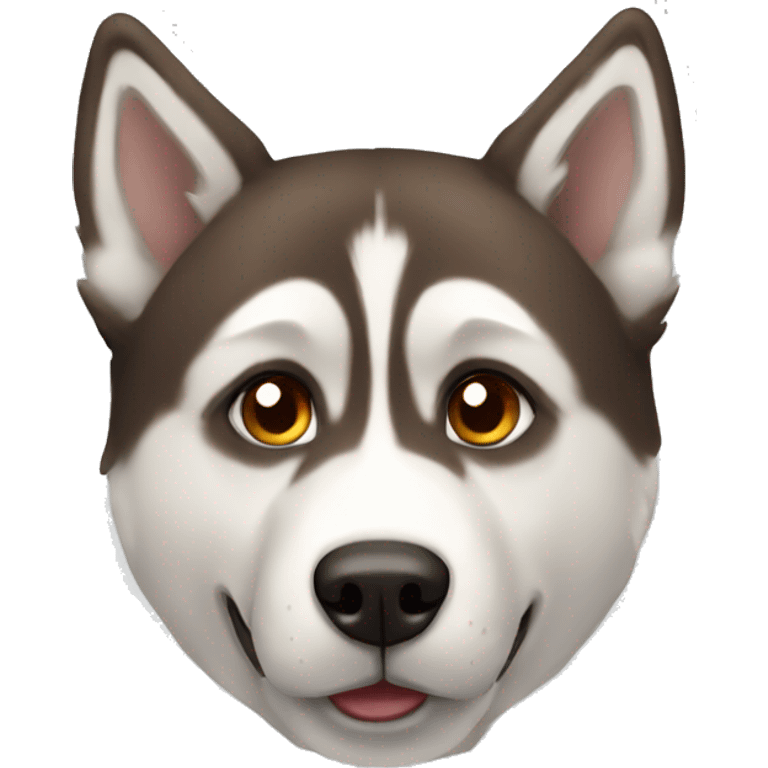 Husky brown  emoji