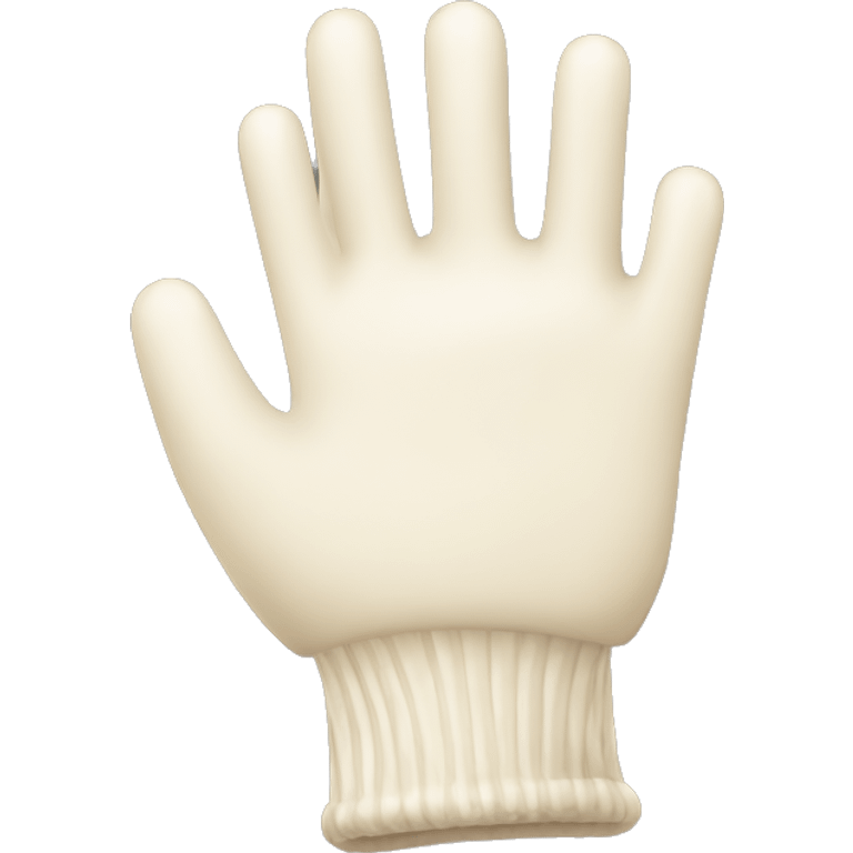 Cream color gloves emoji