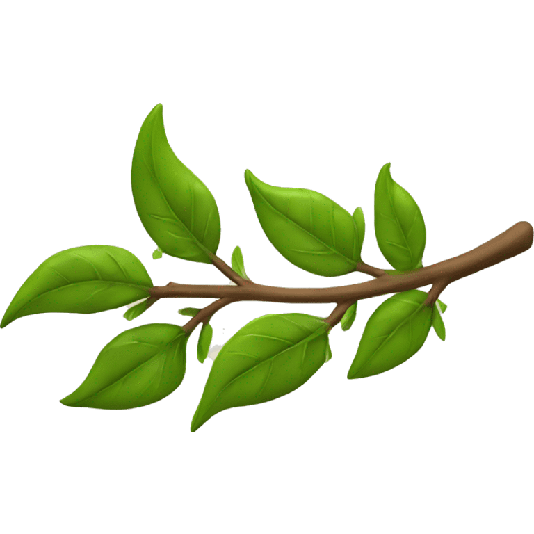 curved laurel branch emoji