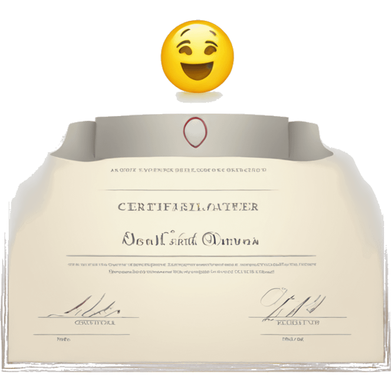 certificate emoji