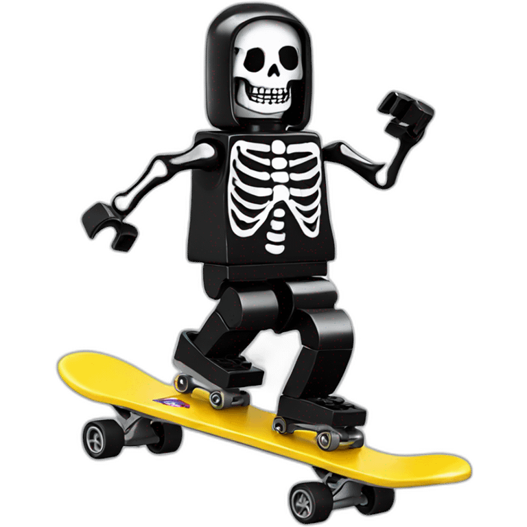 Lego skater skeleton  emoji