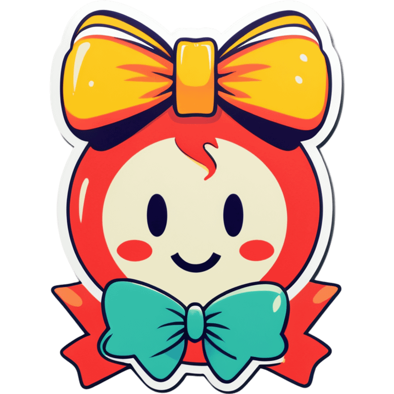 Dollar wearing a bow  emoji