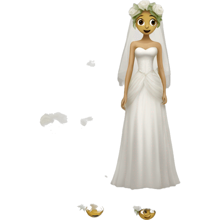 Caterpillar bride emoji