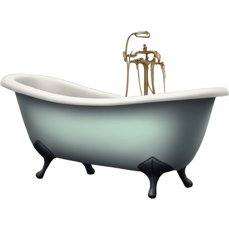 Old fashioned bathtub emoji