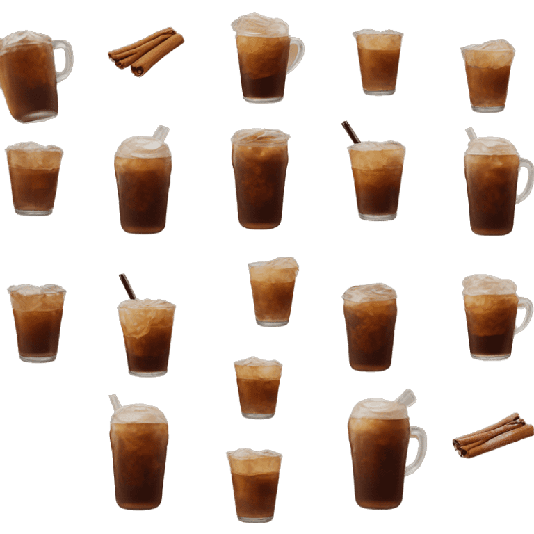 cinnamon maple iced cold brew  emoji