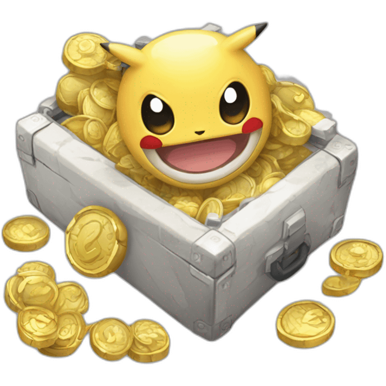 Pokemon Game Case Legendary Epic Random Loot Coins Diamonds PokeDollars emoji