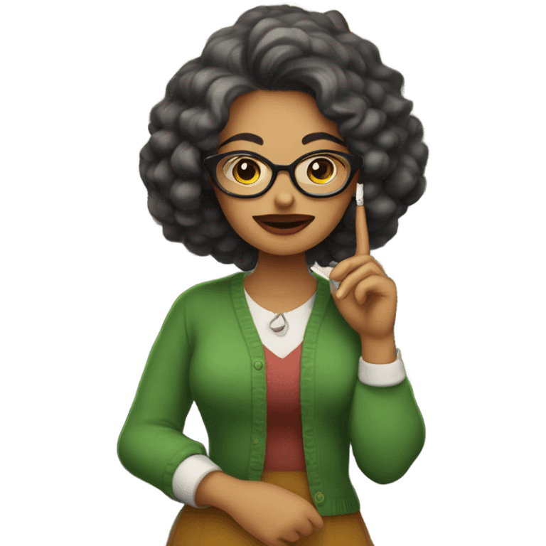 librarian smoking a cigarette emoji