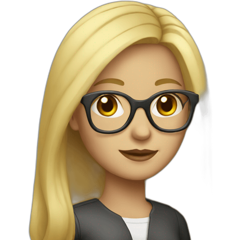 blonde-girl-with-laptop-and-glasses emoji