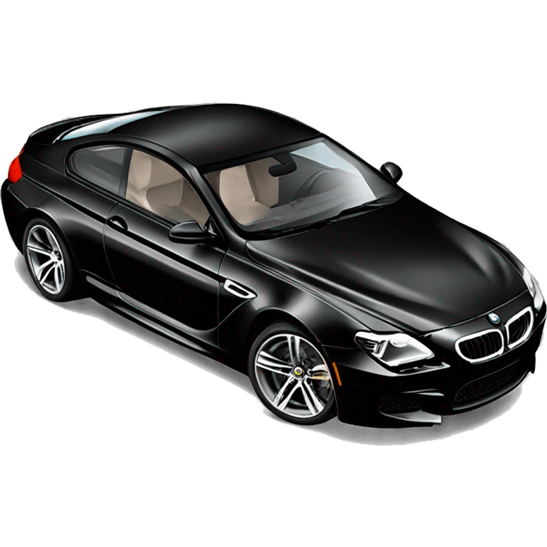  black BMW M6 2024 that crashed emoji