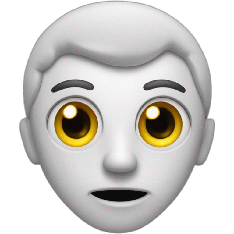 Fantôme avec des yeux en cœur emoji