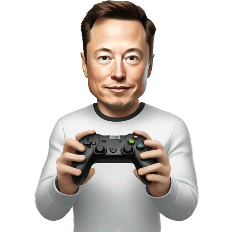 elon musk with gaming controller emoji