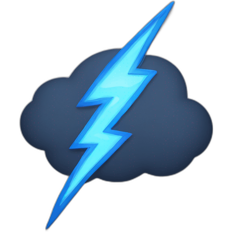 Thunder lightning emoji