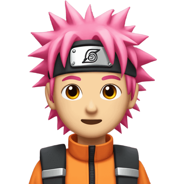 Naruto with pink hair emoji