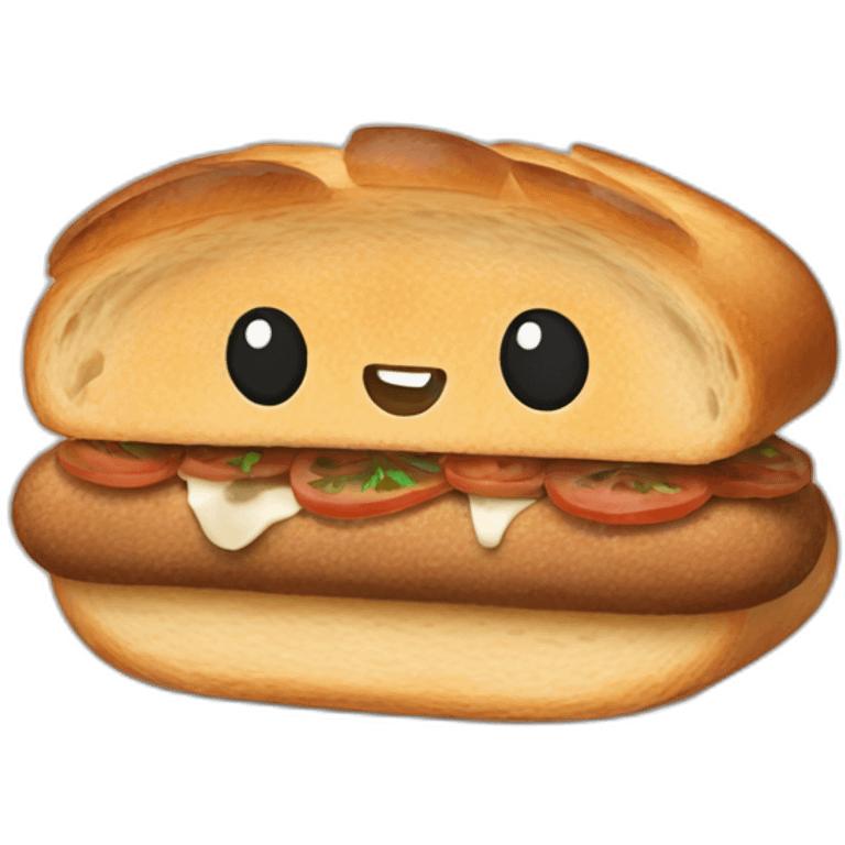 Pumpernickel baguette emoji