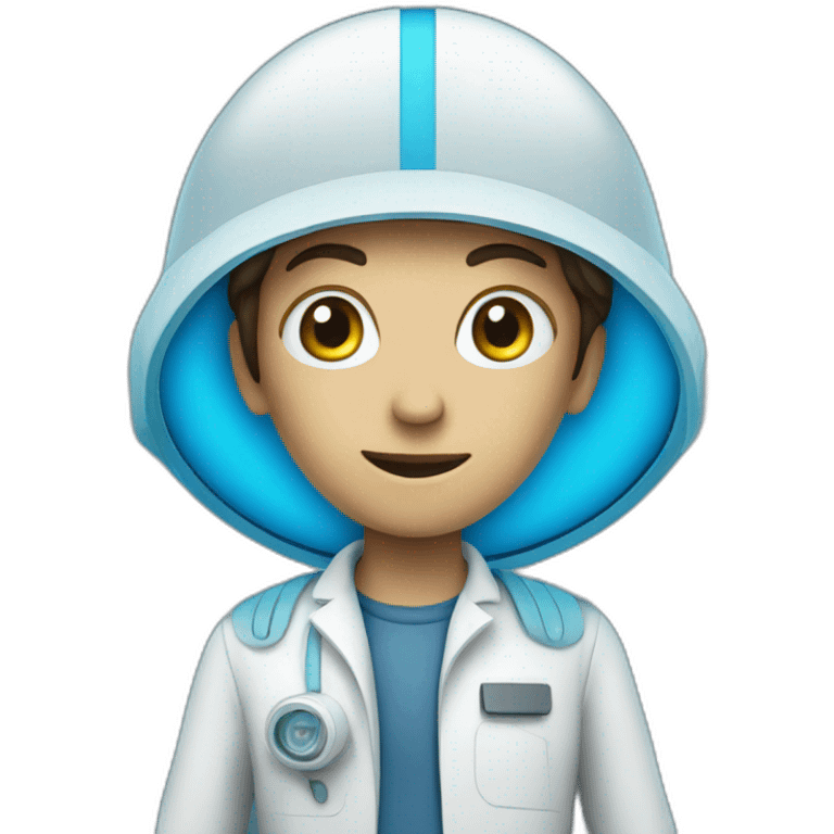 Et blue science tech emoji