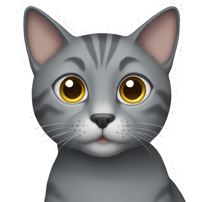 Gray cat emoji