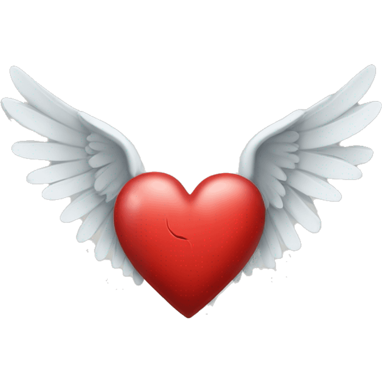 Broken heart with wings emoji