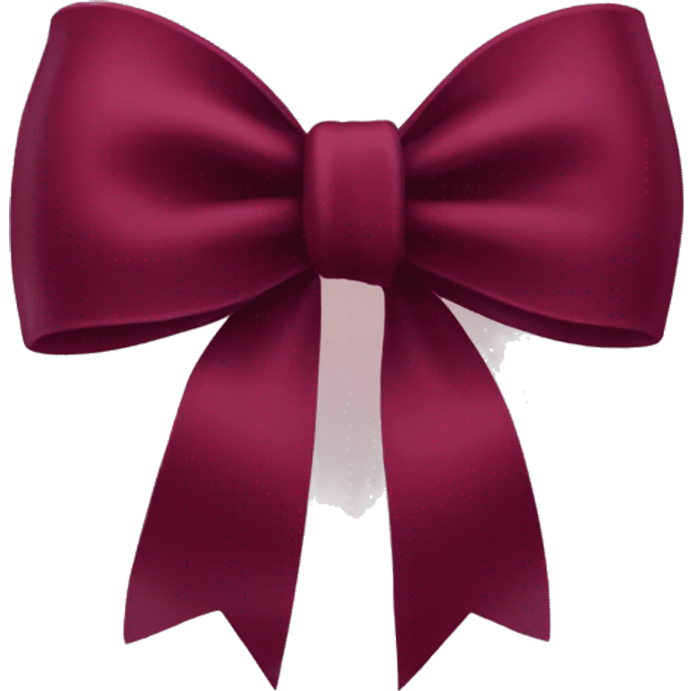 burgundy bow emoji