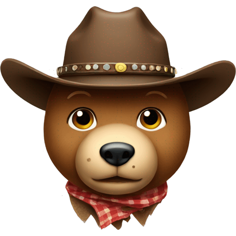 teddy bear with cowboy hat emoji