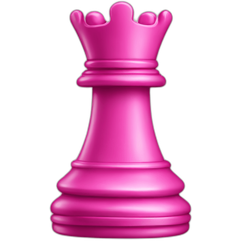 Pink chess piece emoji