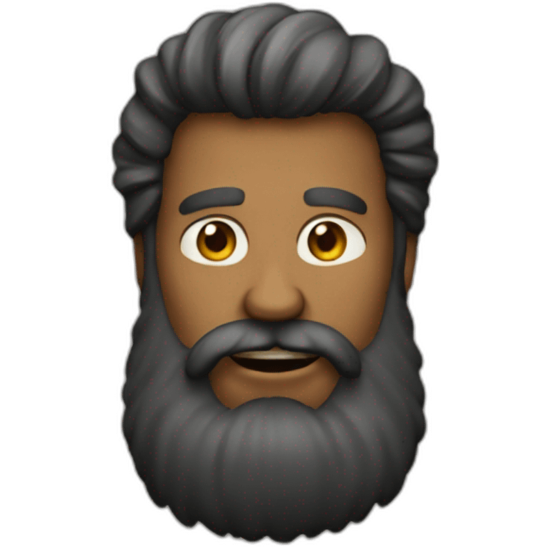 a big beard man emoji