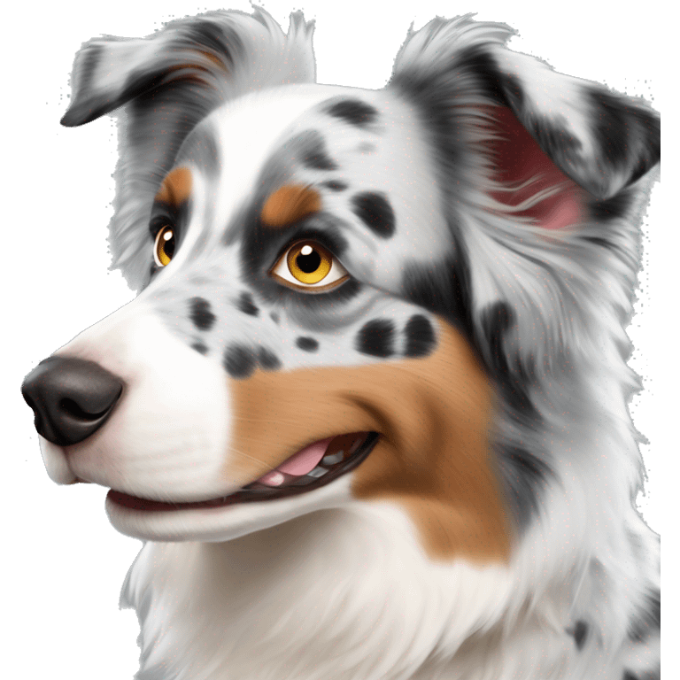 Blue Merle Blue eyed australian Shepherd emoji