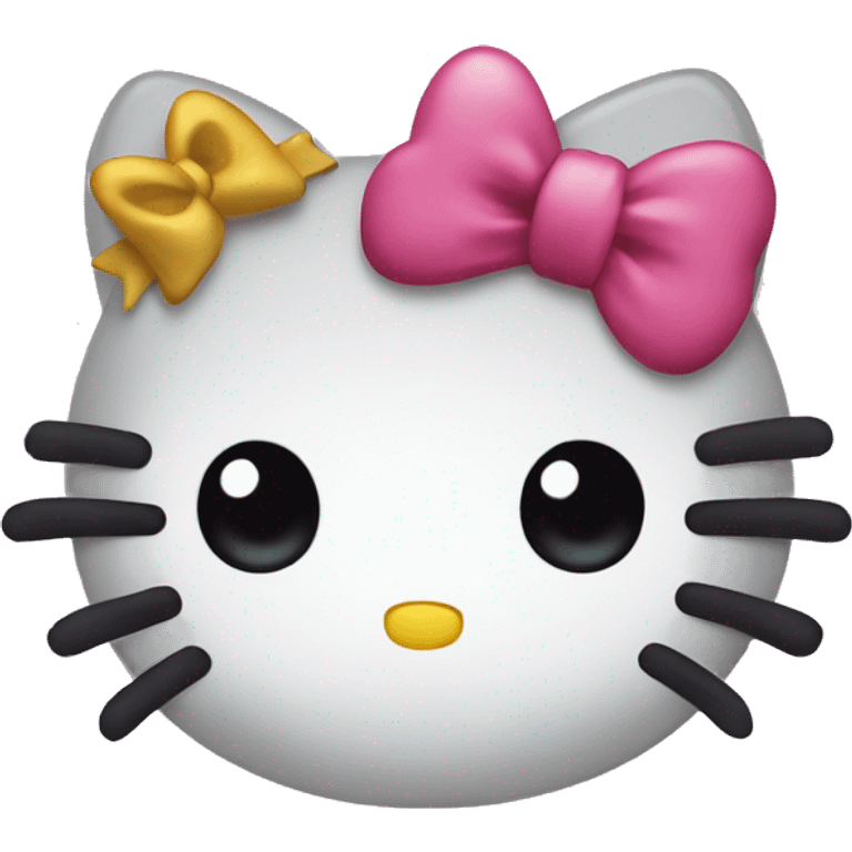 Hello kitty with bow emoji