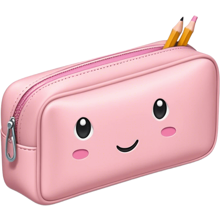 light pink pencil case emoji