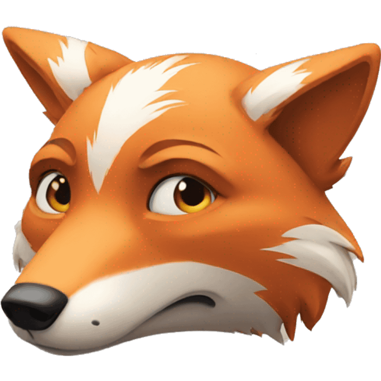 depressed fox emoji