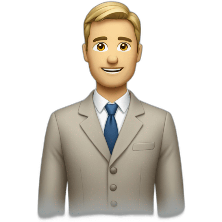 Homme d'affaires qui médite emoji