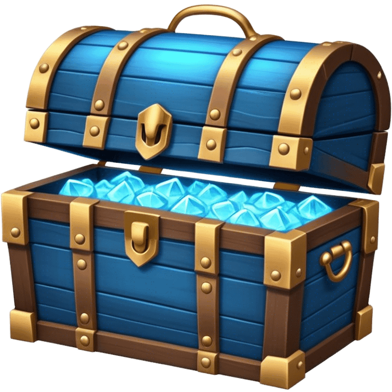 treasure chest glowing blue emoji