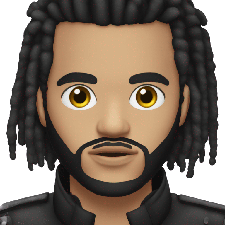 el cantante the weeknd vestido de strboy emoji